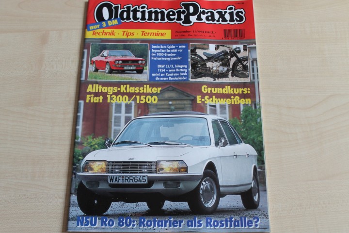 Deckblatt Oldtimer Praxis (11/1994)